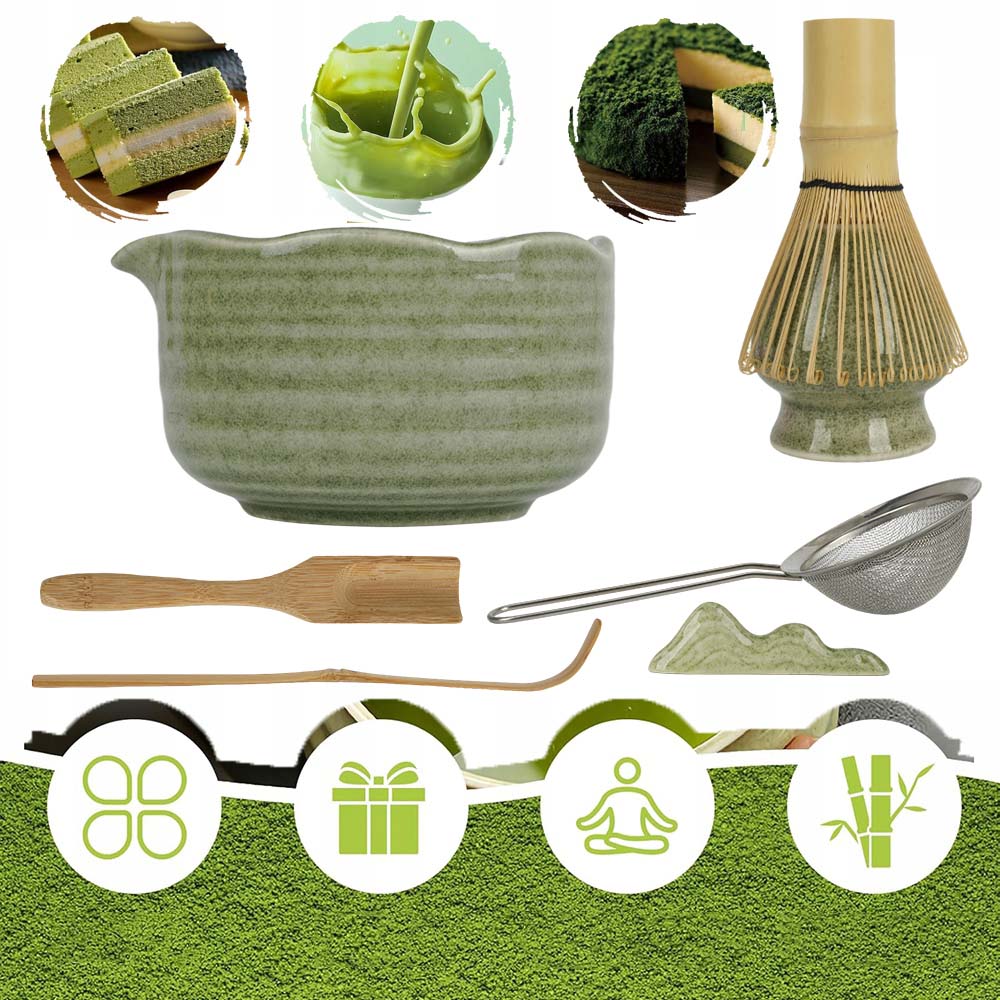 Zestaw 7 Trzepaczek Do Matchy, Zestaw Do Herbaty Matcha, Japońskiej Matcha