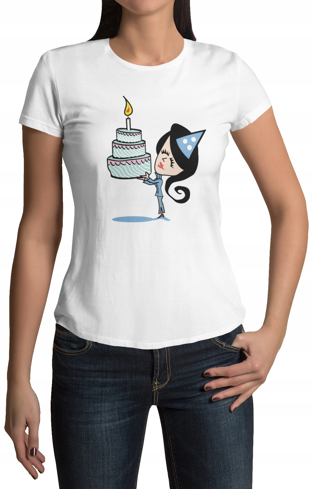

Koszulka Damska T-shirt Xs Tort- Wzory!!
