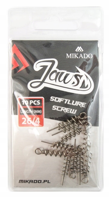 Wkręt Mikado Jaws do przynęt miękkich 4mm - 10szt. Kod producenta HDJ08-26/4