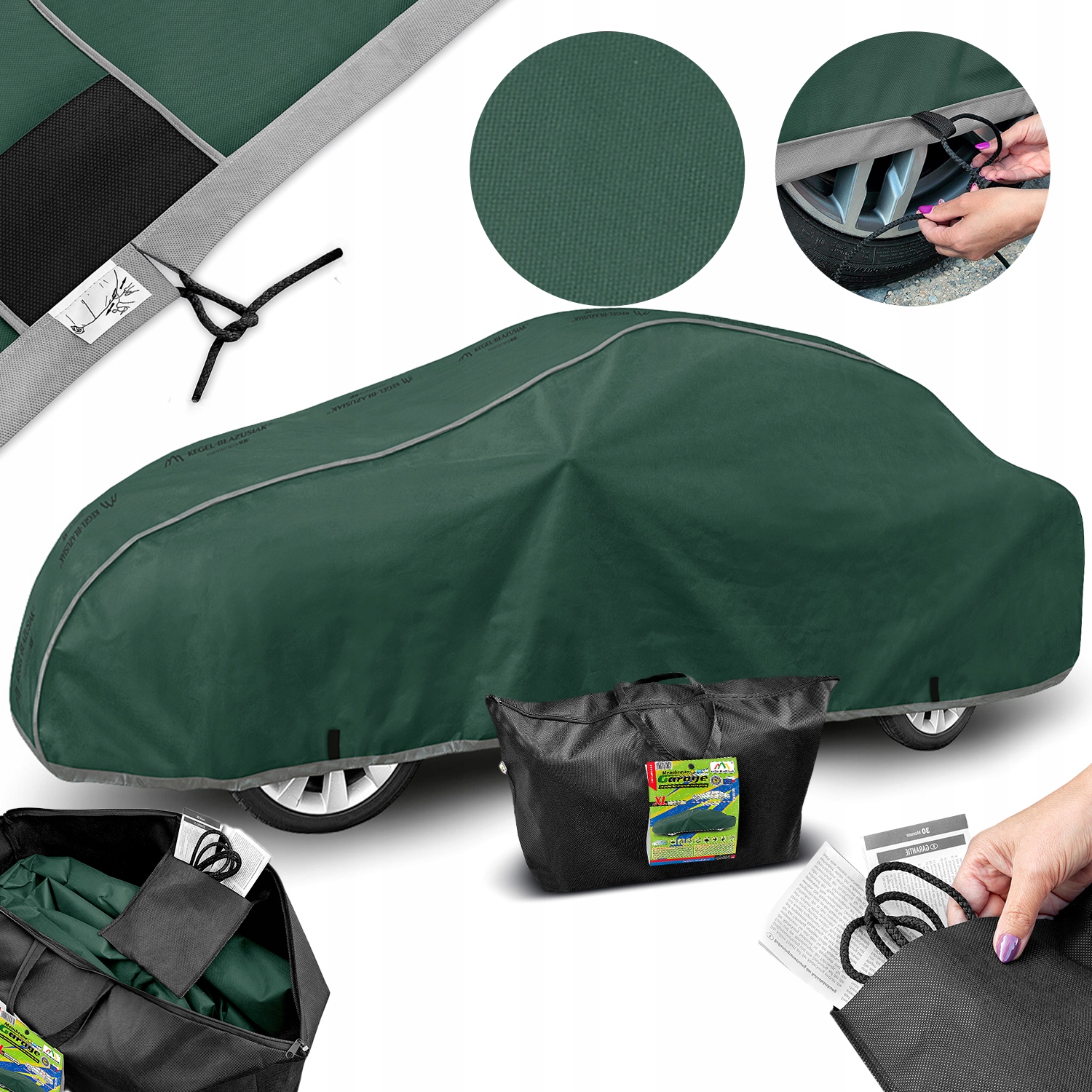Automobilová Plachta Poťah Membrane Garage XXL Sedan 500-535 cm