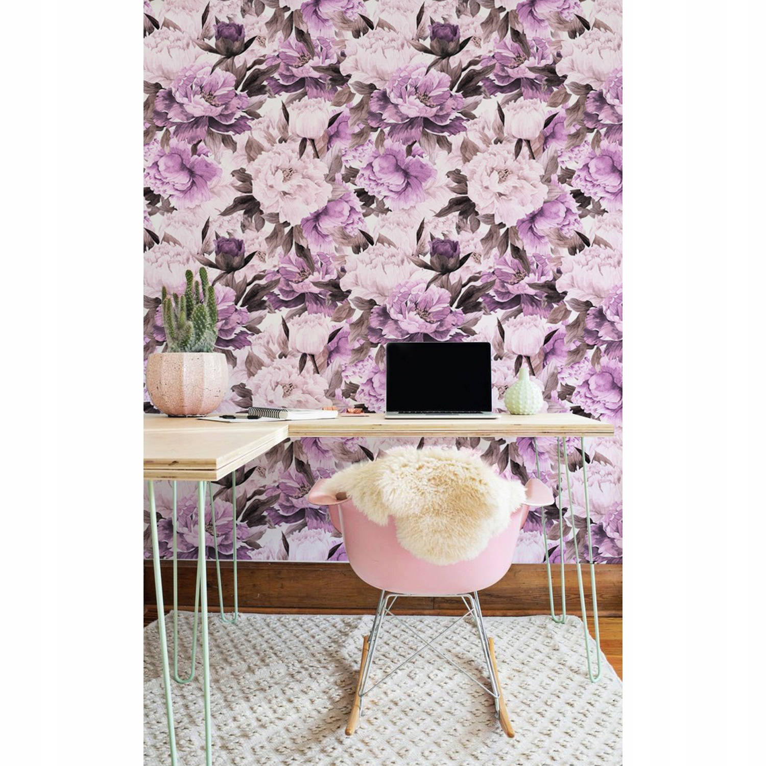 

Fototapeta do salonu Różowy kwiat peoni 250x104 cm