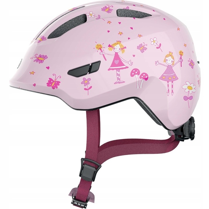 Dětská cyklistická přilba Abus Smiley 2.0 Rose Princess M 50-55 cm