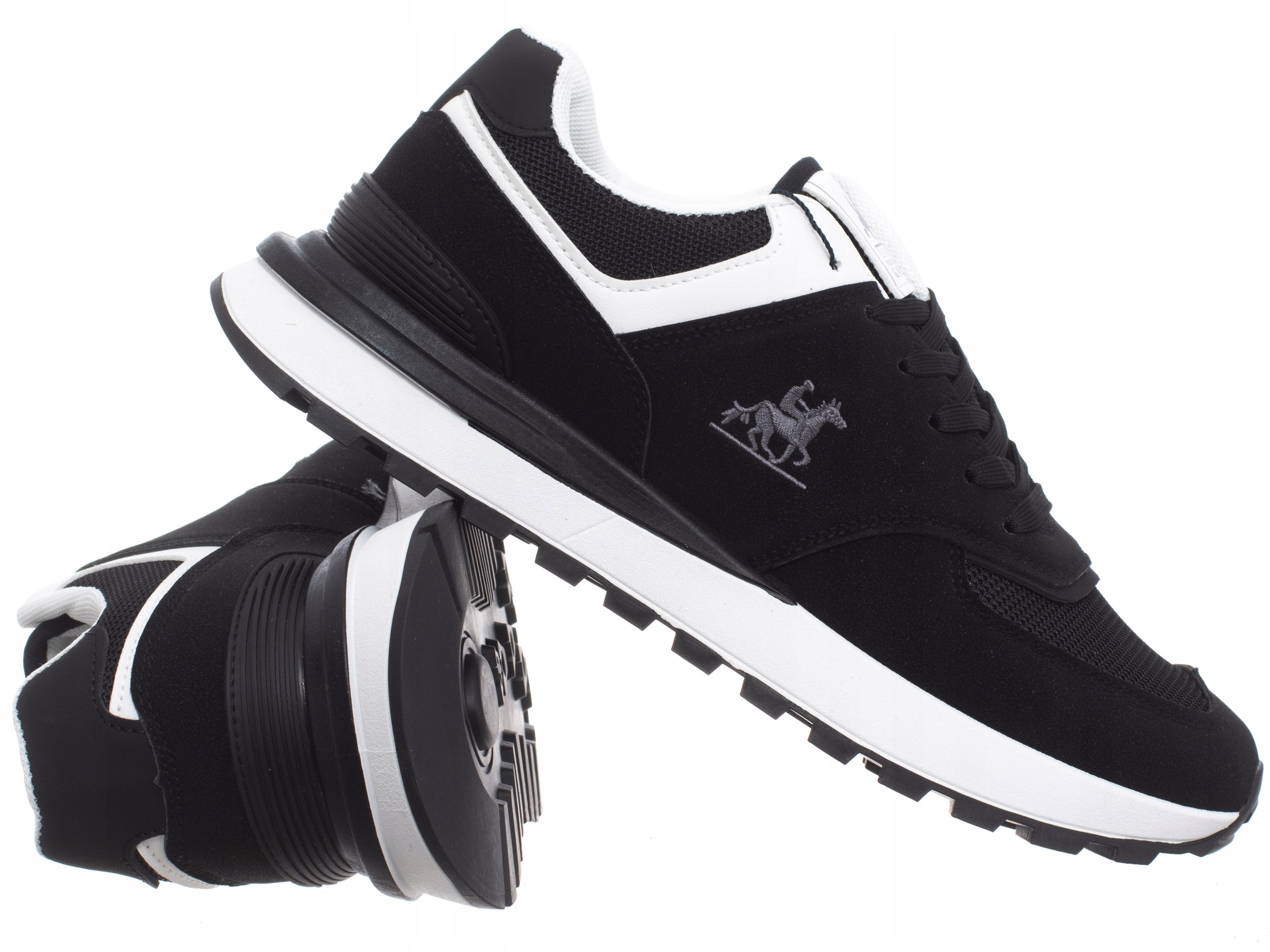 U.s. Grand Polo Buty Męskie czarna sneakersy niskie sportowe modne