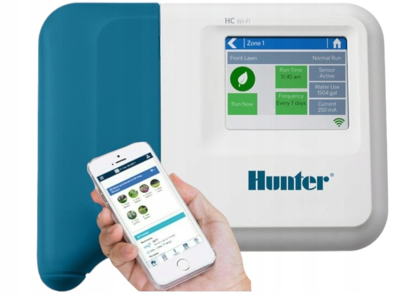 Sterownik Nawadniania 12 Sekcji Hunter Hc 1201i-E Wbudowane Wifi Hydrawise