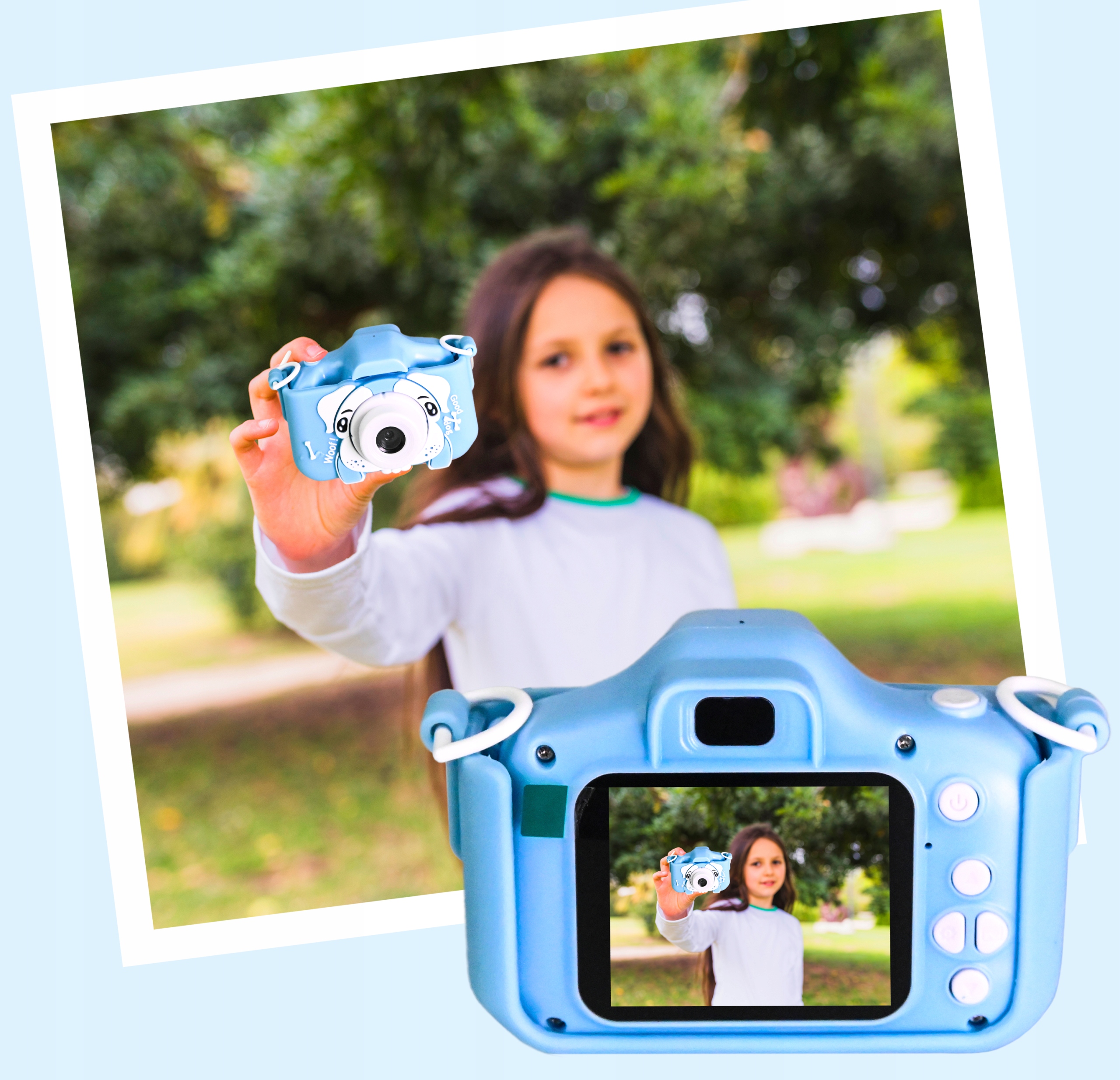 APARAT DZIECIĘCY CYFROWY FOTOGRAFICZNY PIESEK KAMERA GRY SAMOWYZWALACZ XXXL Stan opakowania oryginalne