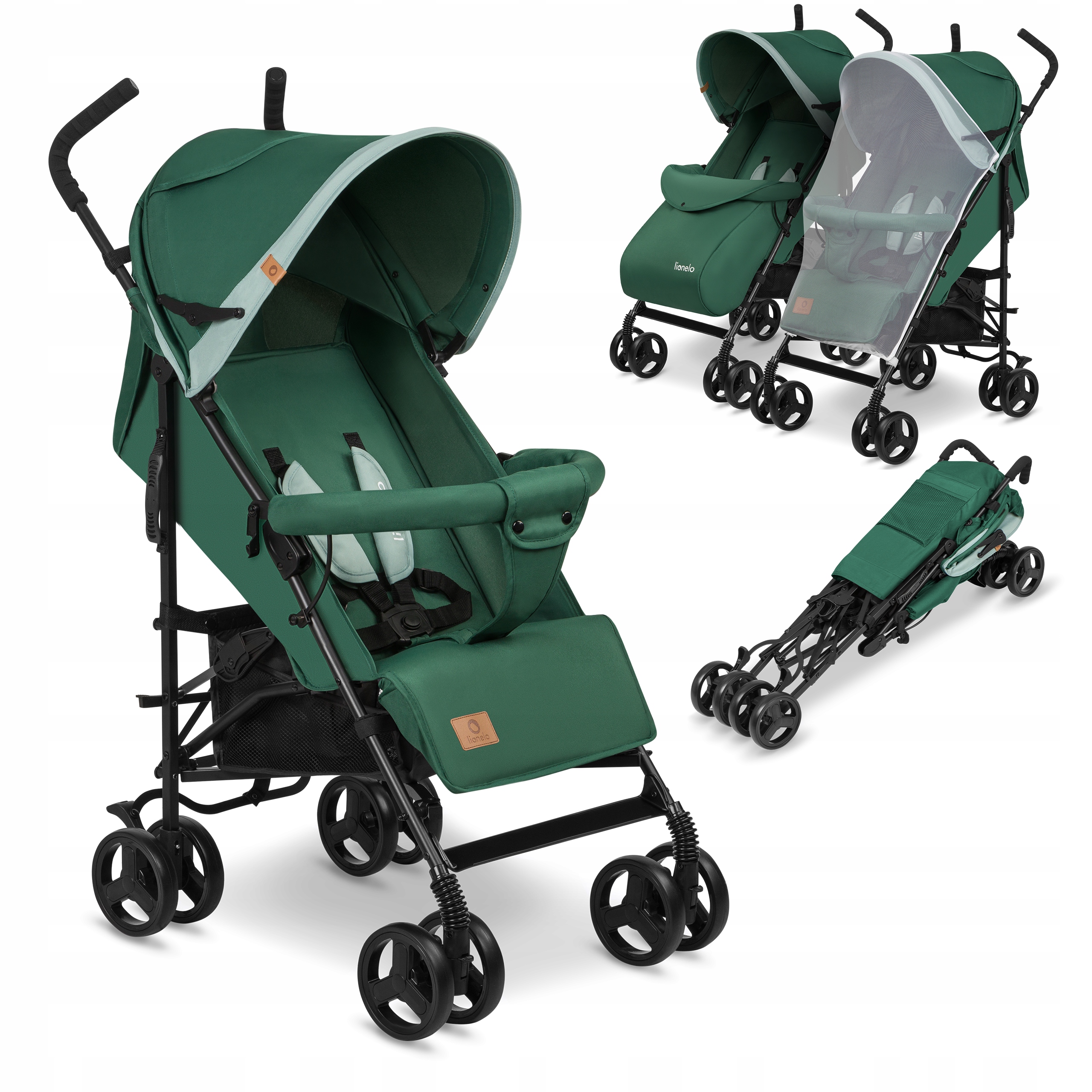 LEKKI WÓZEK SPACEROWY DZIECIĘCY SPACERÓWKA SZYBKIE SKŁADANIE LIONELO ELIA