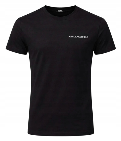 Karl Lagerfeld T-shirt Koszulka Męska Logo Czarna rozmiar M