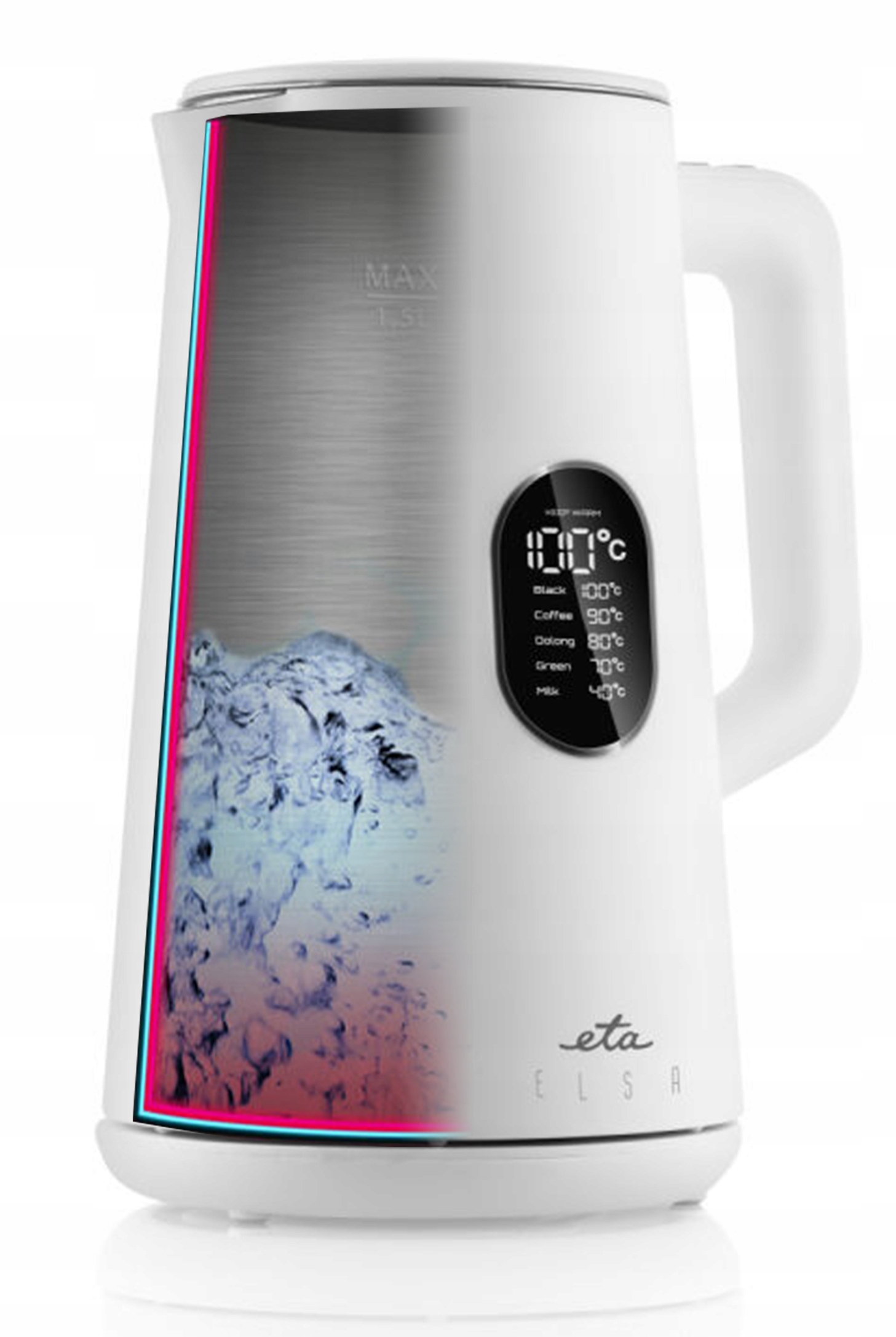 Czajnik elektryczny bezprzewodowy 1,5 1800W Led regulacja temperatury biały