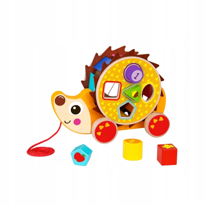 

Tooky Toy Drewniany Sorter Jeż Do Ciągnięcia 2w1