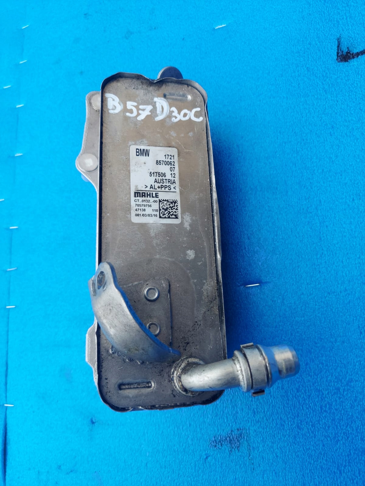 oil cooler gearboxes BMW 8570062 B57D30C
