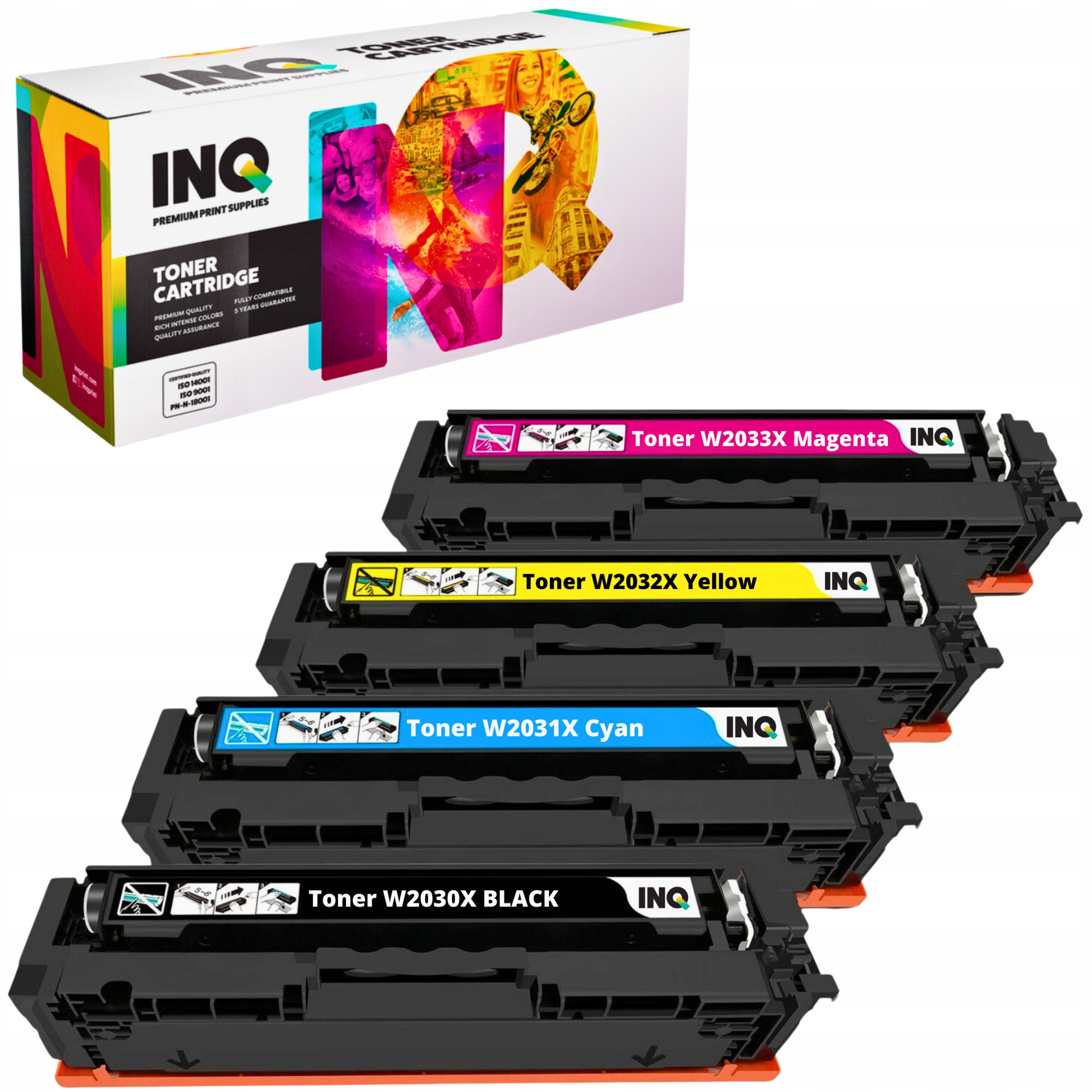 4x toner W2030X W2031X W2032X W2033X pro Hp Laserjet M479 M479fdn M454dn XL