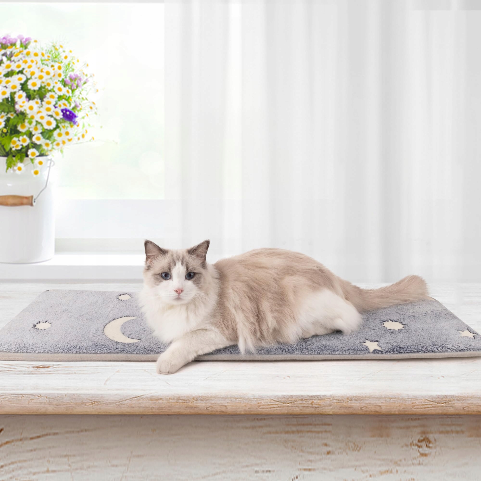Pet Prime Podložka na parapet pro kočky Okenní 90 x 28 cm z měkkého plyše