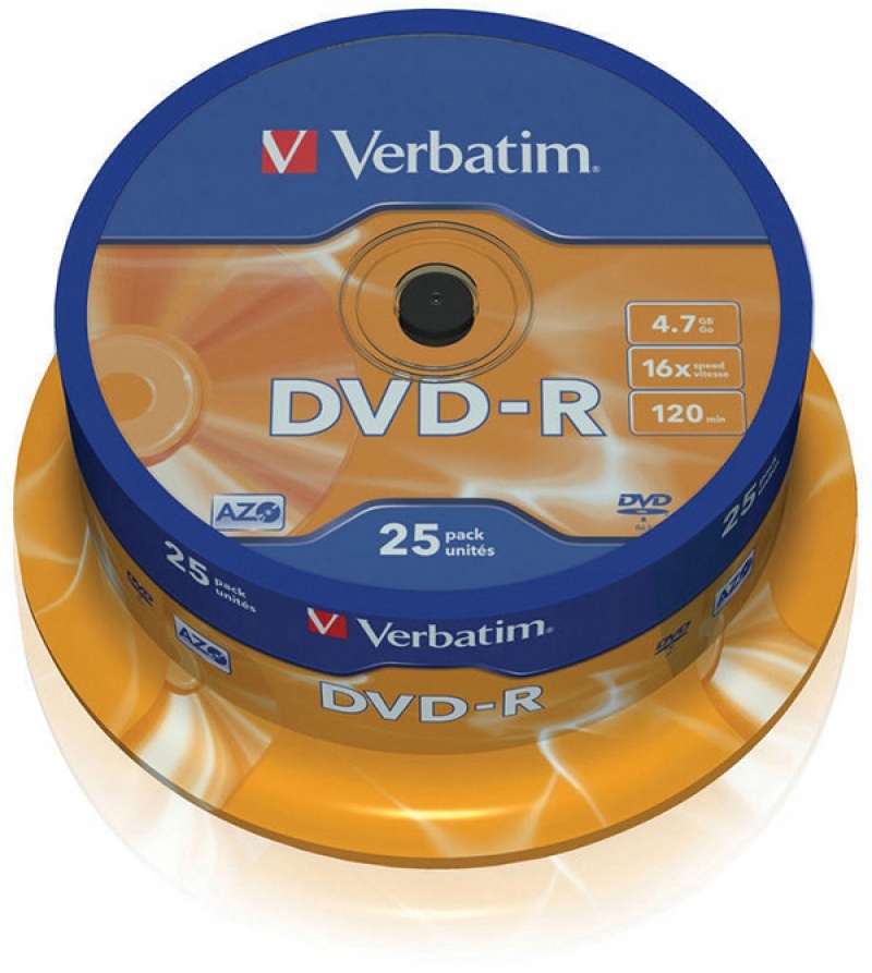 Kancelářské potřeby pro kancelář Kancelář Dvd-r Verbatim 4,7 Gb 16X Cake