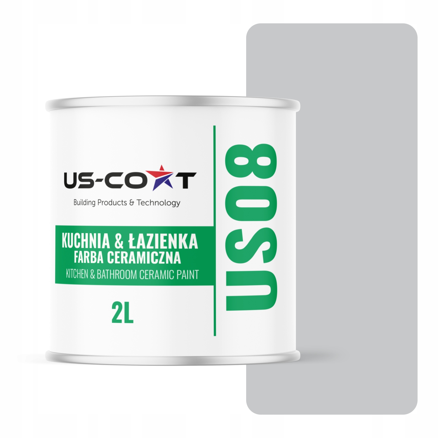 Barva Keramická Kuchyně Koupelna Šedá Světlá H1061 Hluboký Mat 2L Nástěnná