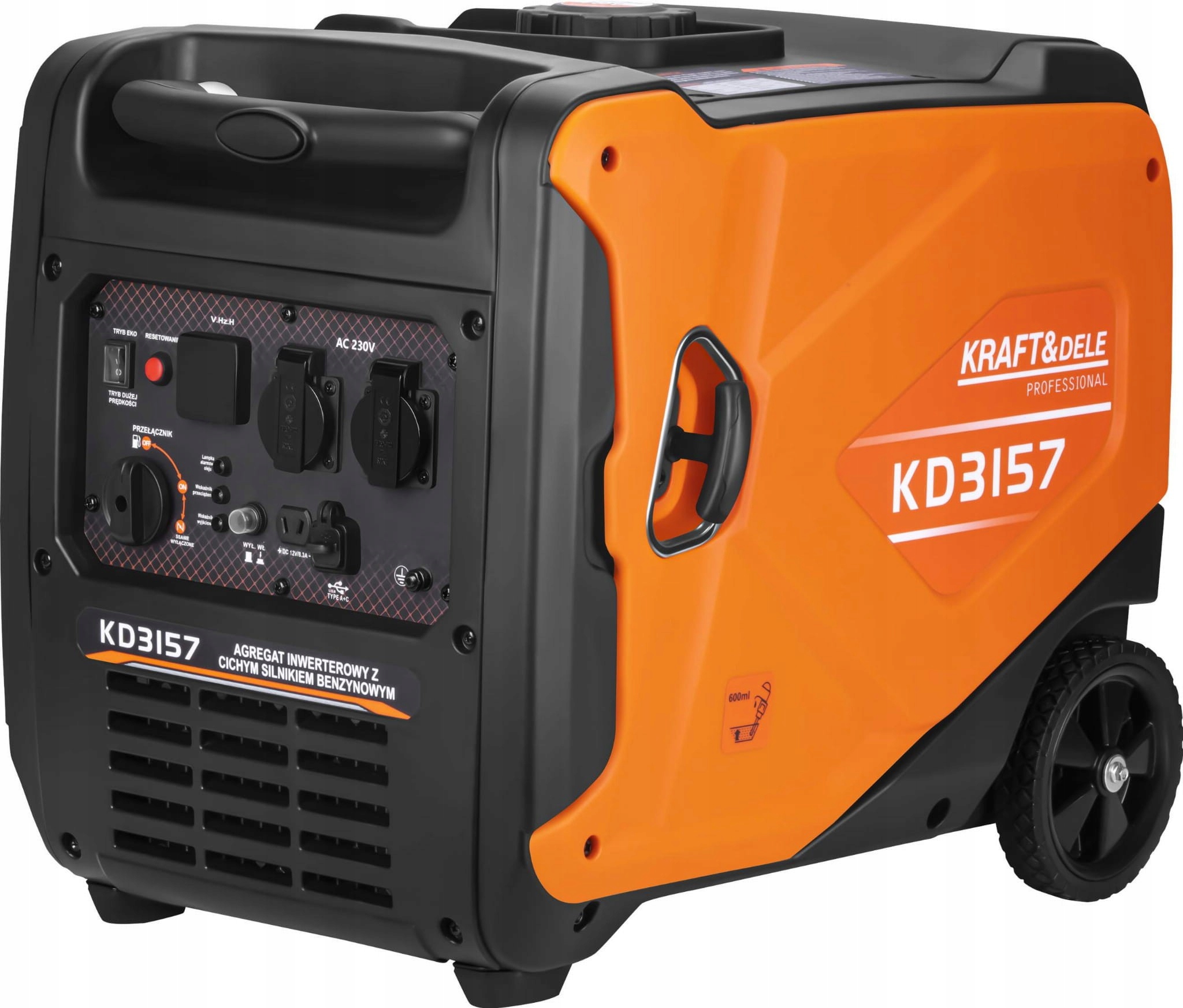 Agregat inwertorowy generator prądu 4,5kW 230V jednofazowy