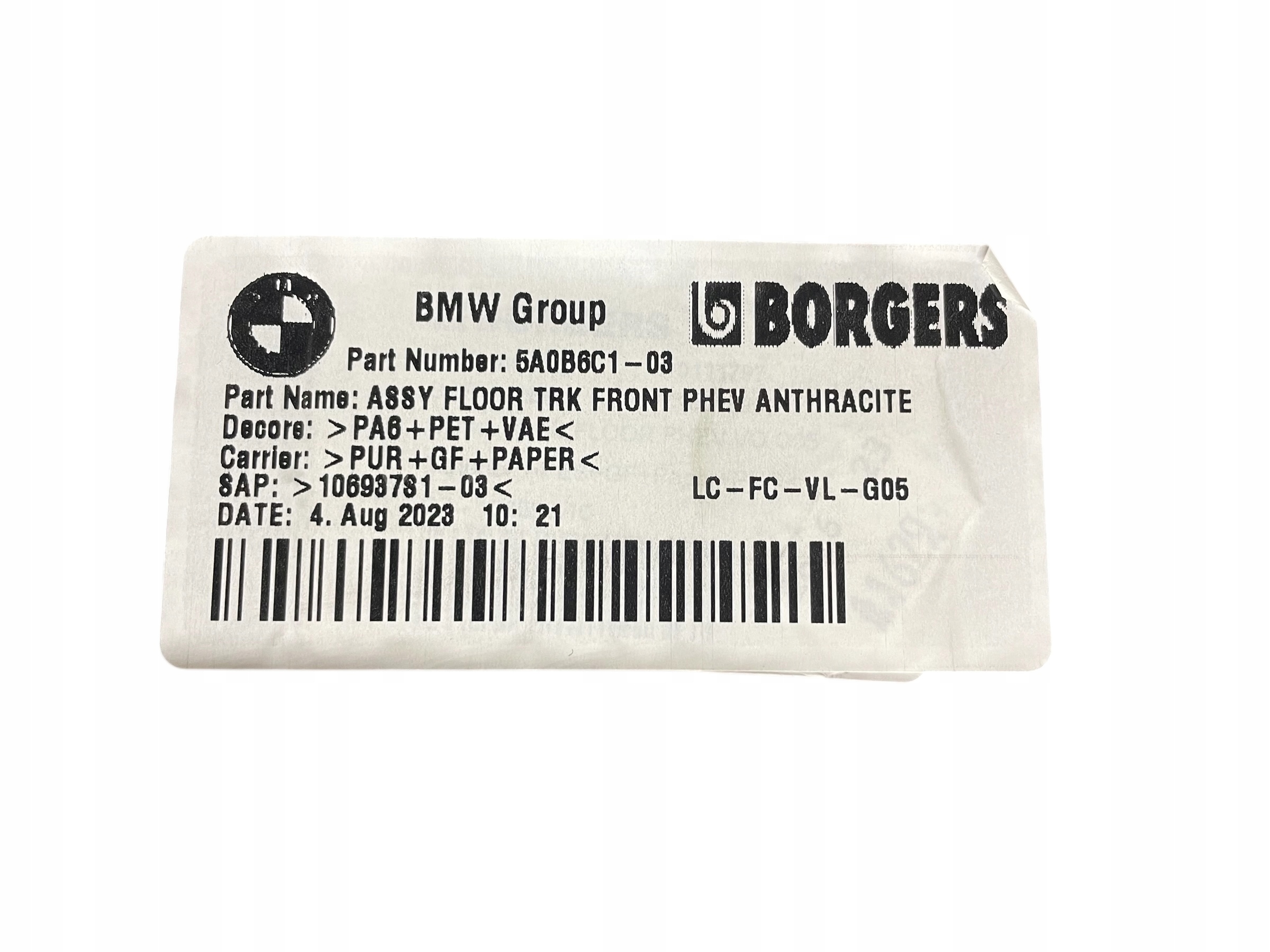 floor mats boot KOMPLET BMW X5 G05 LCI