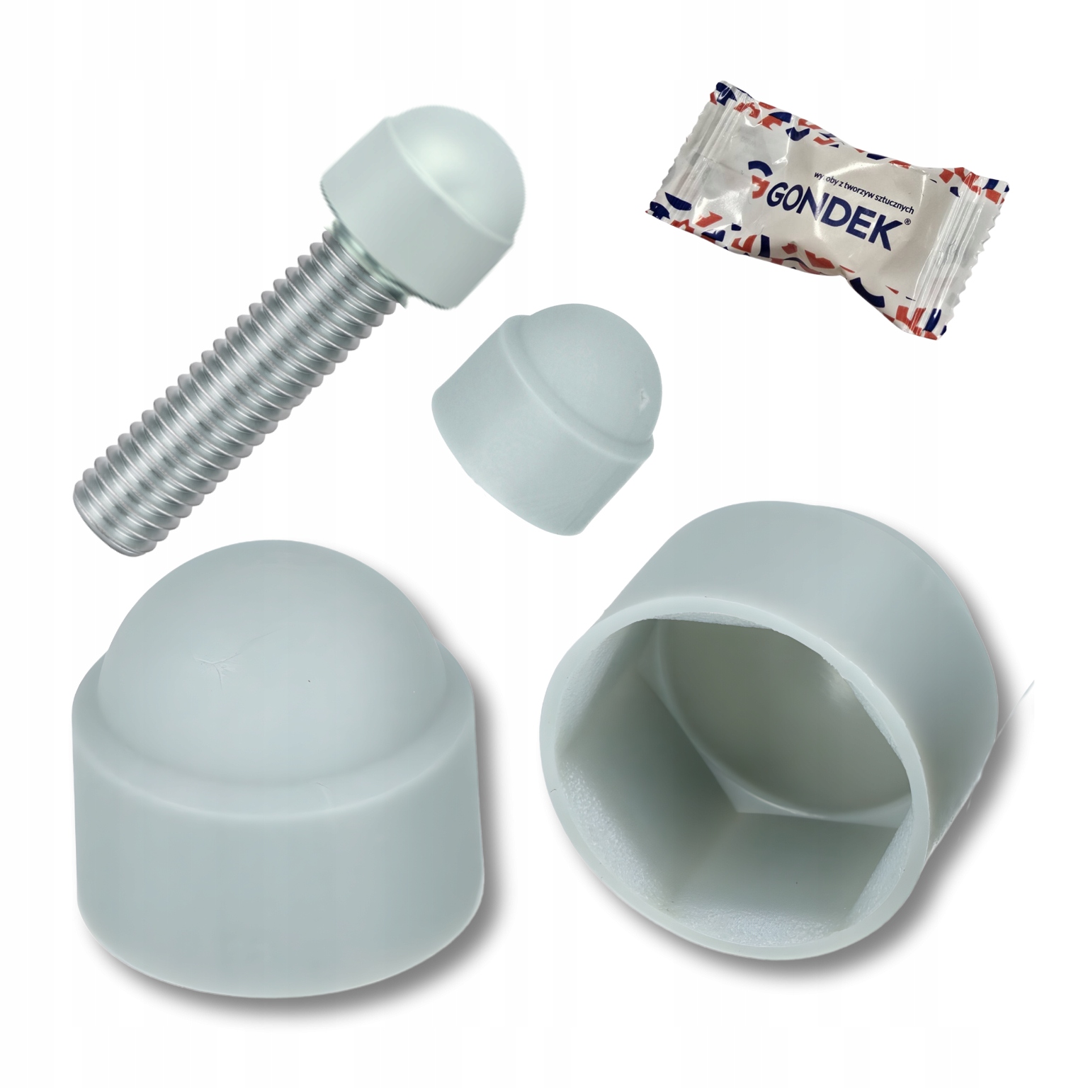 Záslepka šroubu M22/32 kryt Šedá Světlá RAL7040 poklice krytka 100 Ks