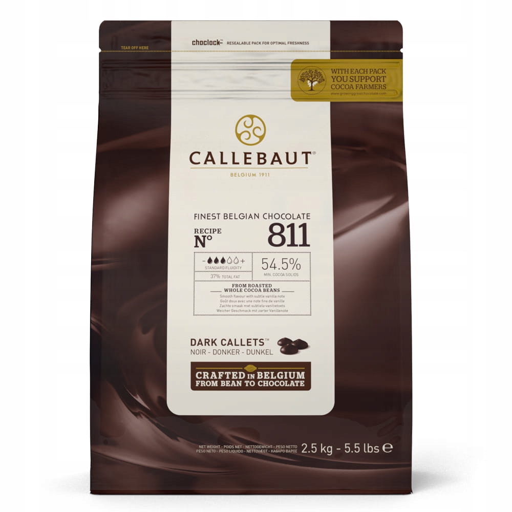 Czekolada deserowa 54,5% Callebaut Receptura 811 2,5kg