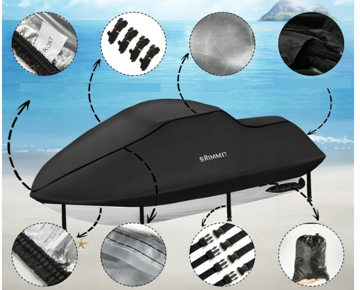 POKROWIEC PLANDEKA NA SKUTER WODNY WODOODPORNA 345-368 cm SEADOO KAWASAKI Marka inna