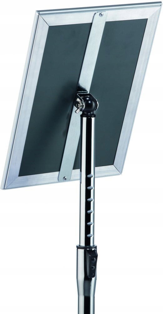 STOJAK REKLAMOWY PODŁOGOWY Z RAMĄ ZATRZASK A4 TELESKOPOWY Durable 112,5 cm Format A4