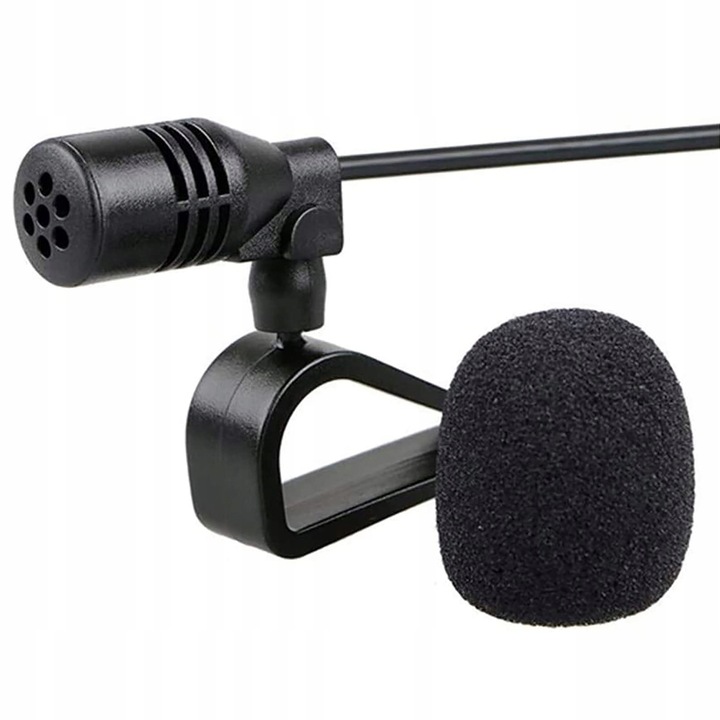 MIKROFON SAMOCHODOWY DO RADIA/GPS/DVD Z KLIPSEM+TAŚMA JACK 3,5 mm Marka bez marki