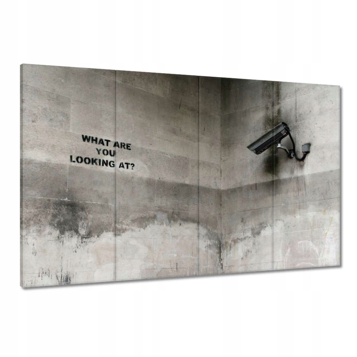 Obrazy 120x80 Banksy Graffiti kamera