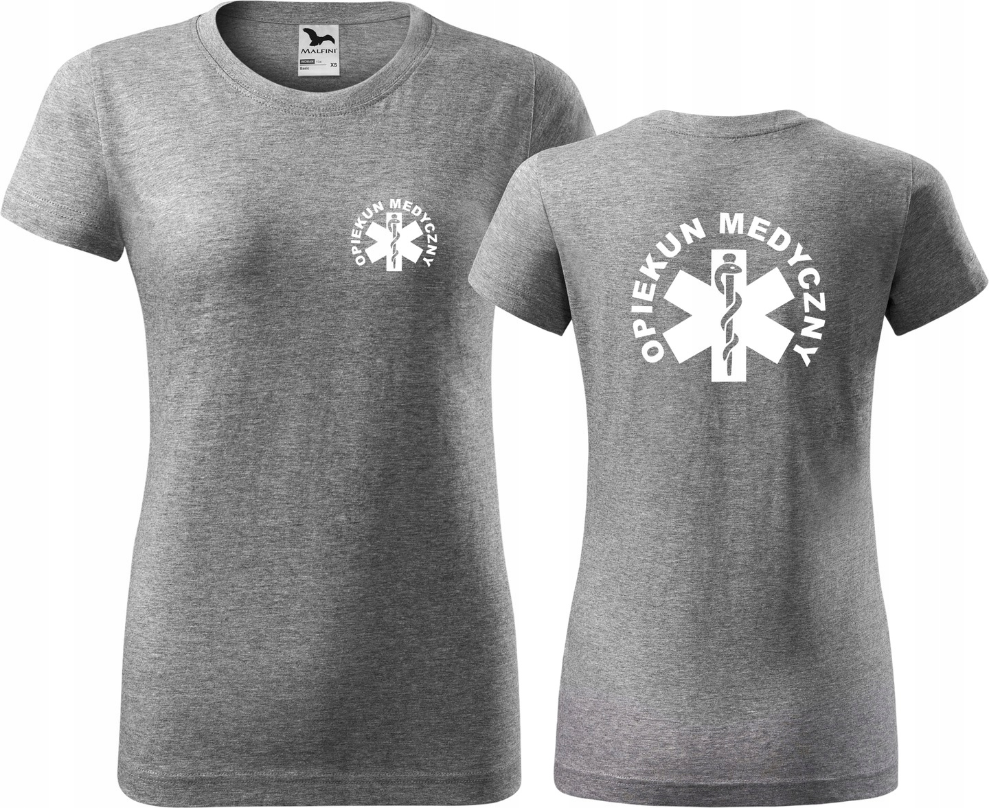 

Koszulki medyczne Opiekun Medyczny T-shirt Szare