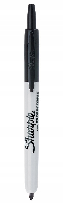 

Sharpie Marker permanentny Fine Retractable czarny