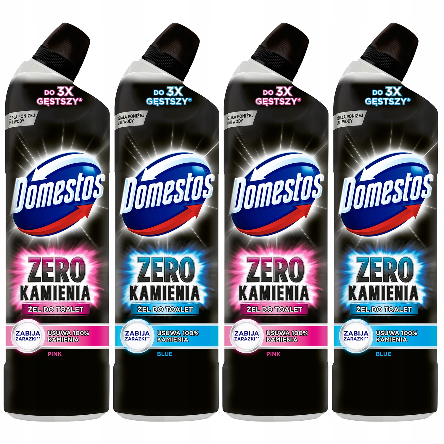 

Domestos Zero Kamienia Żel do Wc zestaw 4x750ml