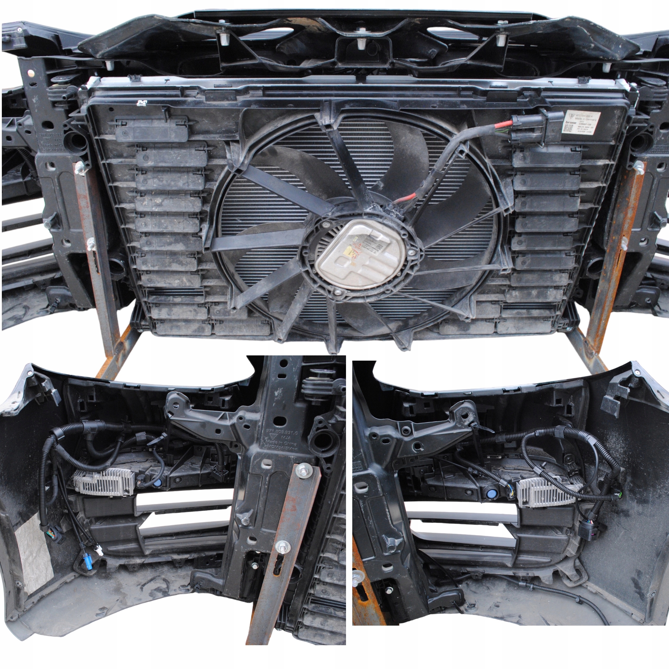 running board support panel for radiators radiator bumper fan PORSCHE PANAMERA 2020+2023