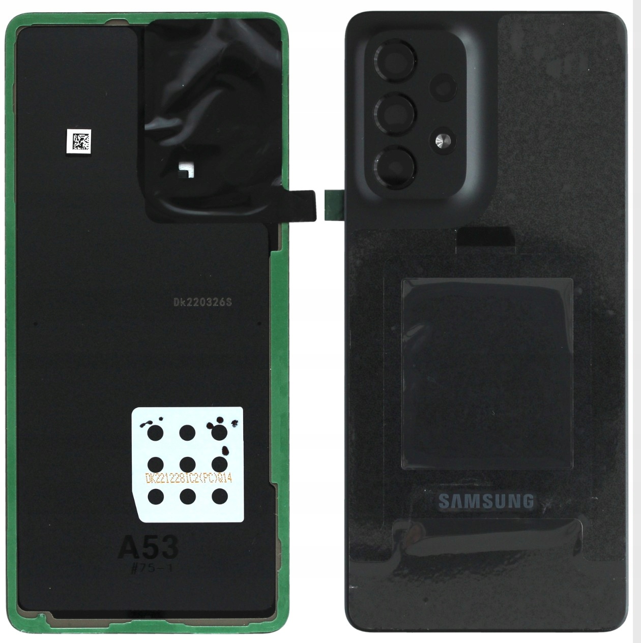 Klapka na batérie zadného panelu pre Samsung Galaxy A53 5G, čierna