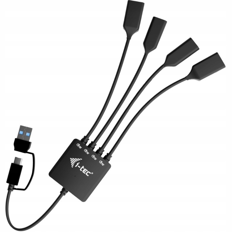 I-tec Hub Usb-c/usb-a Cable 4 porty (2x Usb-c 2x Usb-a)