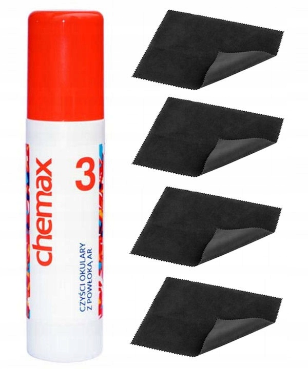 

Płyn Do Okularów Chemax 3 125ml 4 x ściereczka