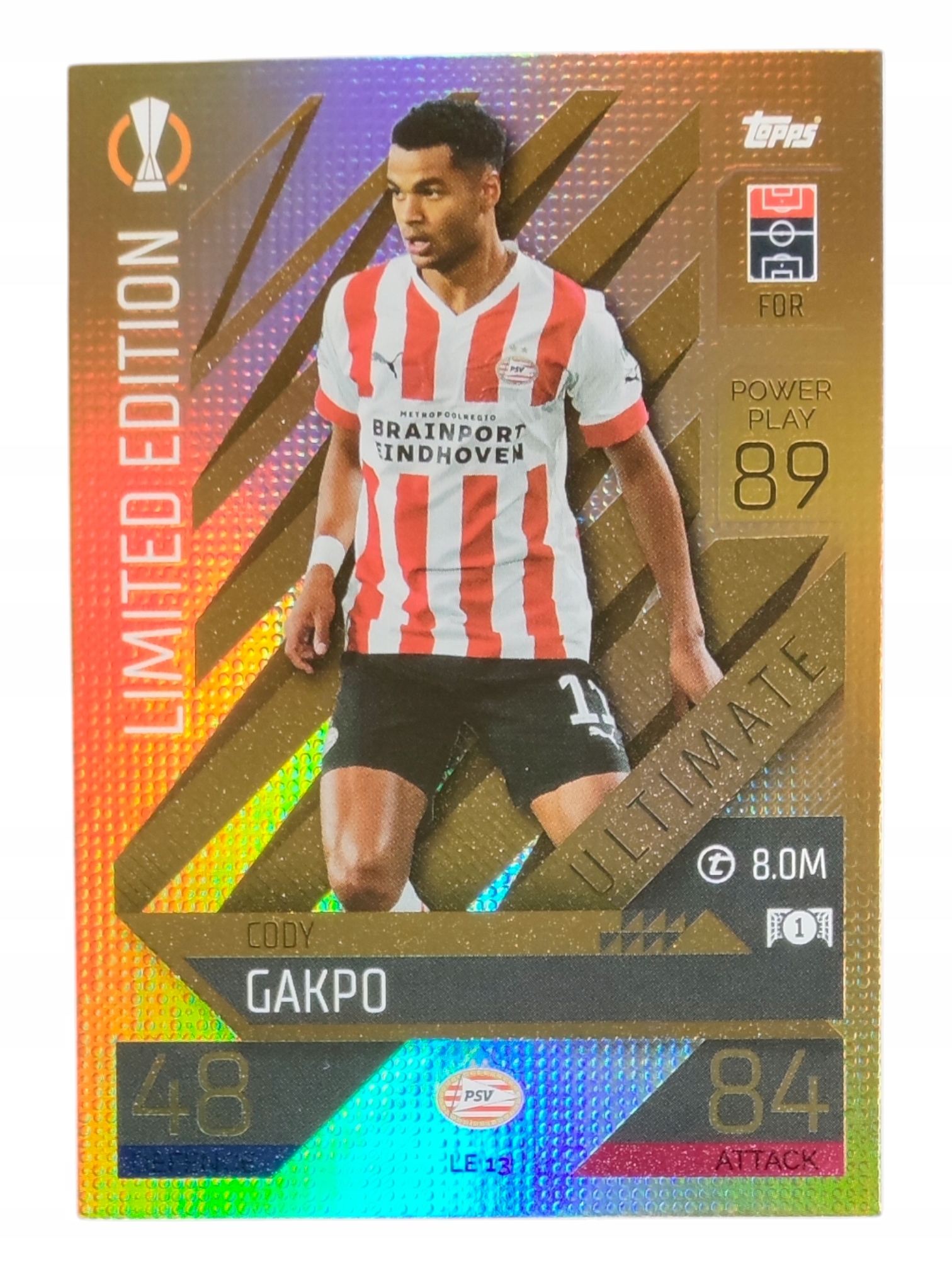 Topps Match Attax Extra 2022-2023 Ultimate Limited Cody Gakpo Psv LE13