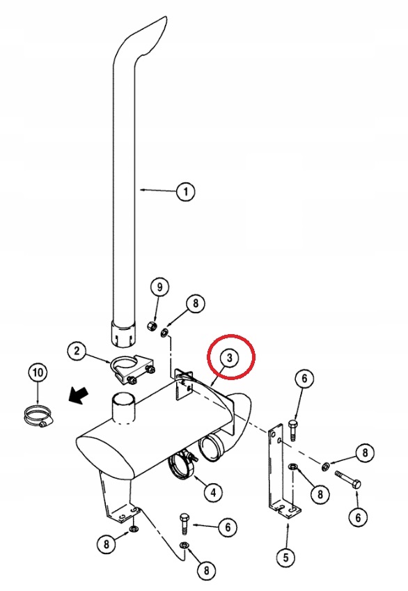TLUMIK CASE 580 590 SL SLE 227293A1 192483A1 Machine brand Case