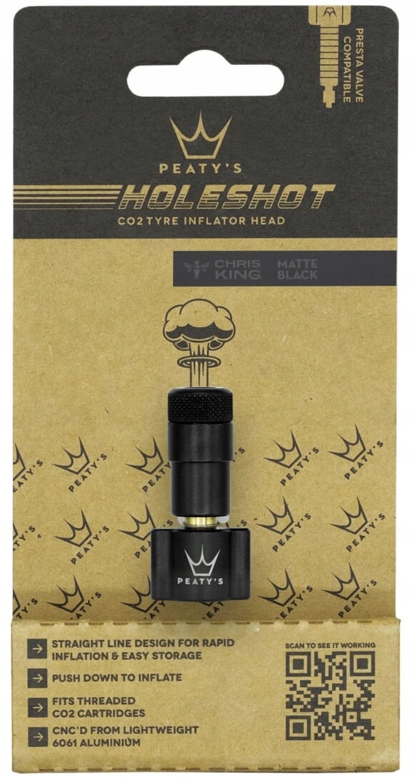 CO2 pumpa Hlavice Peaty's Holeshot Inflator Head