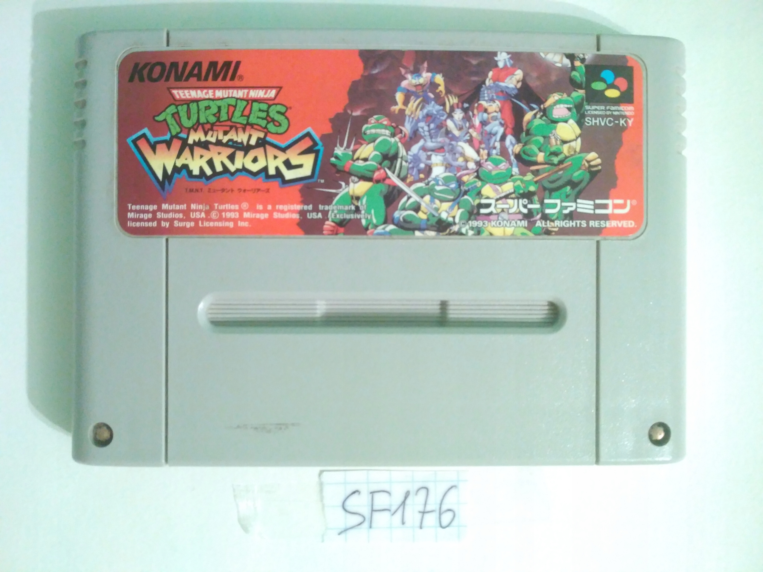 Teenage Mutant Ninja Turtles Mutant Warriors Super Famicom SFC
