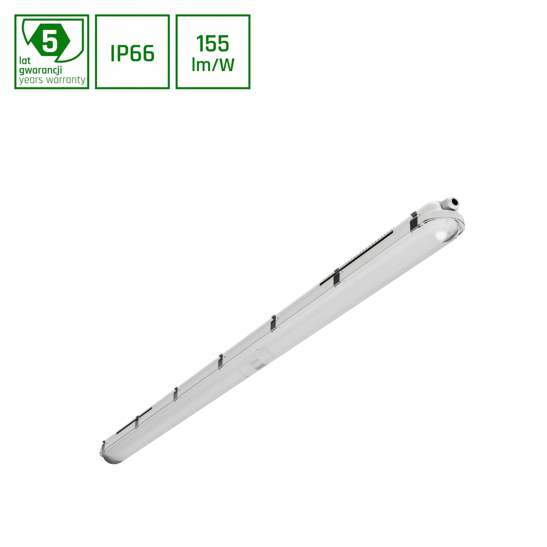 Hermetické svietidlo Limea Gigant 85W/68W/54W/40W IP66 farba neutrálna 150 cm
