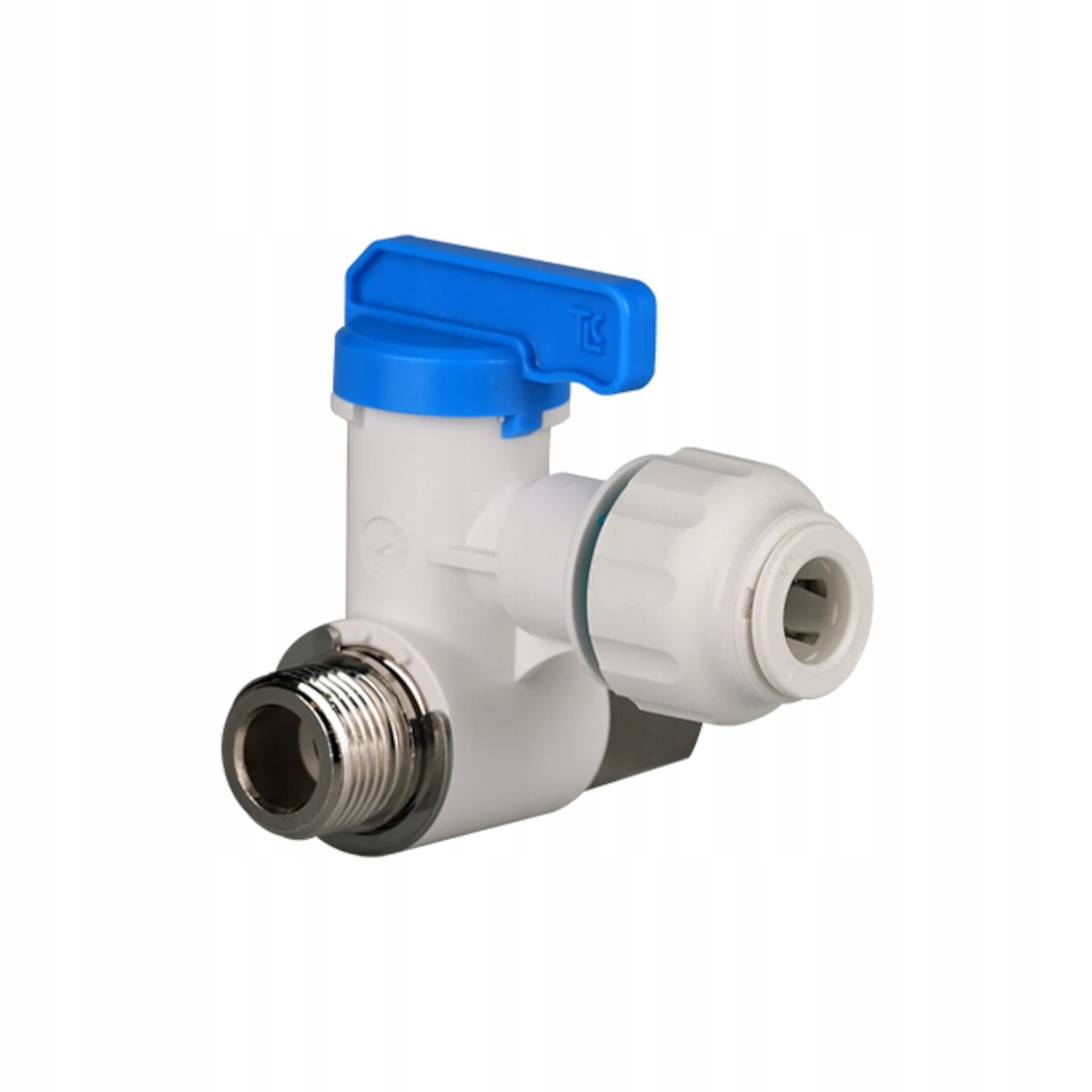 CVA6714BB Zawór przyłączeniowy 1/2" Gw x 1/2" Gz x 3/8" Qc