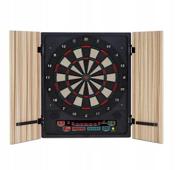 DART ELEKTRONICZNA TARCZA DO GRY W DARTA 12 RZUTEK LOTEK 24 GROTY OTWIERANA EAN (GTIN) 4260457487397