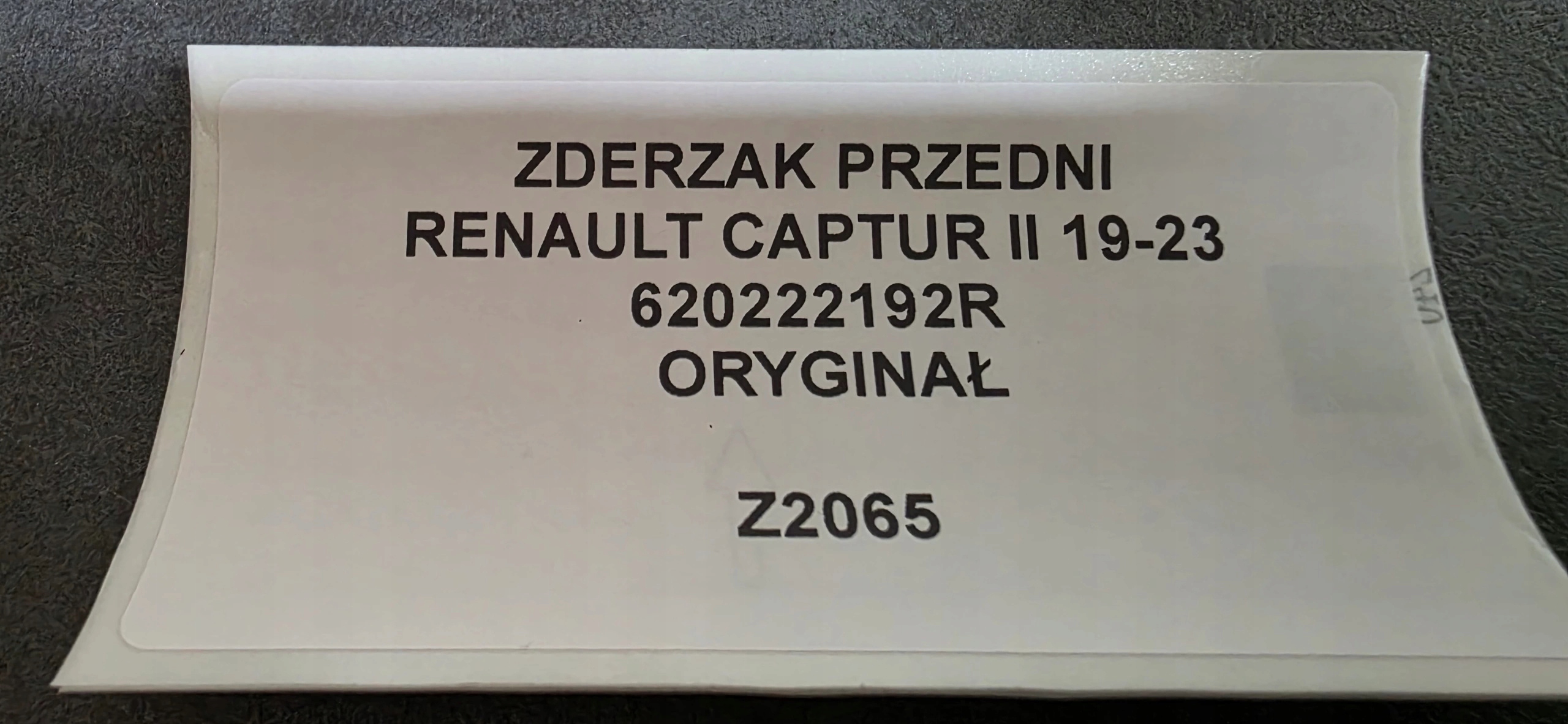 front bumper RENAULT CAPTUR II 19-23 original 620222192R