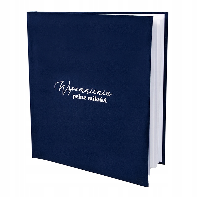 Album Welurowy na zdjęcia Ślub rocznica 60 stron kremowych