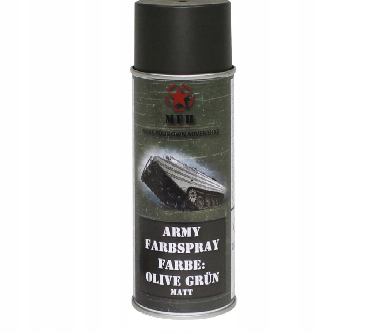 Farba matowa Mfh do kamuflażu sprzętu militarnego olive green 400 ml