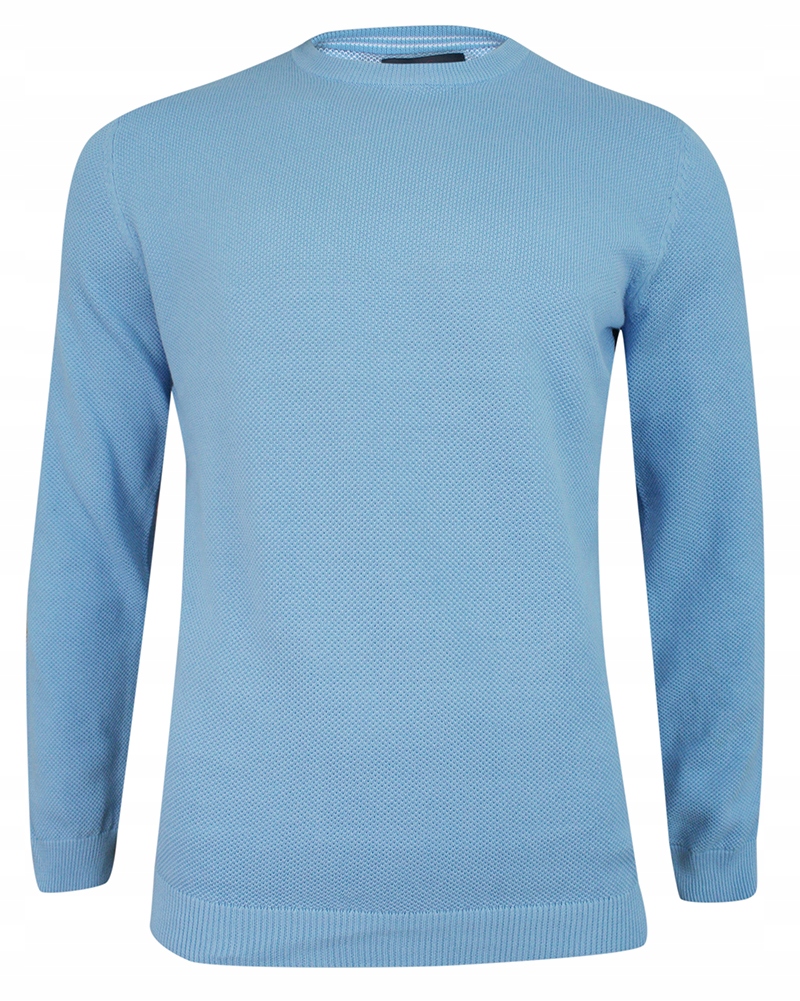 Modrý pletený svetr Adriano Guinari 3XL