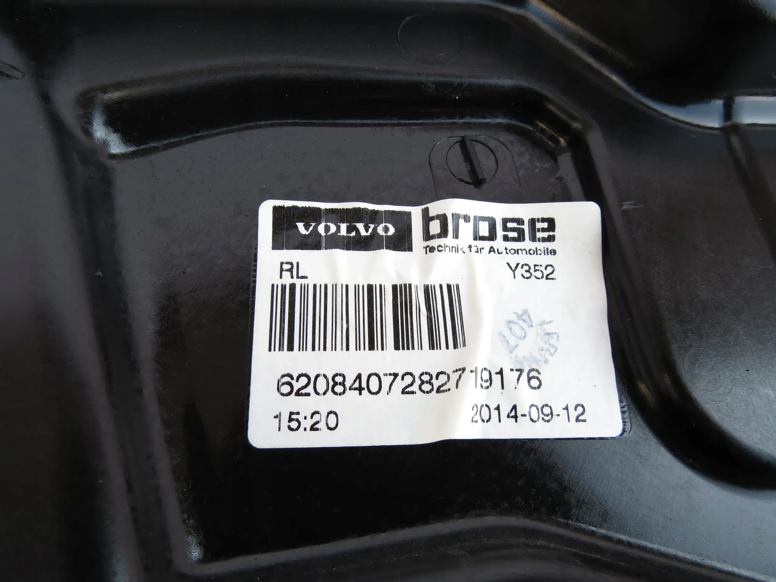 window regulator mechanism left rear part rear VOLVO S60 II 10-18