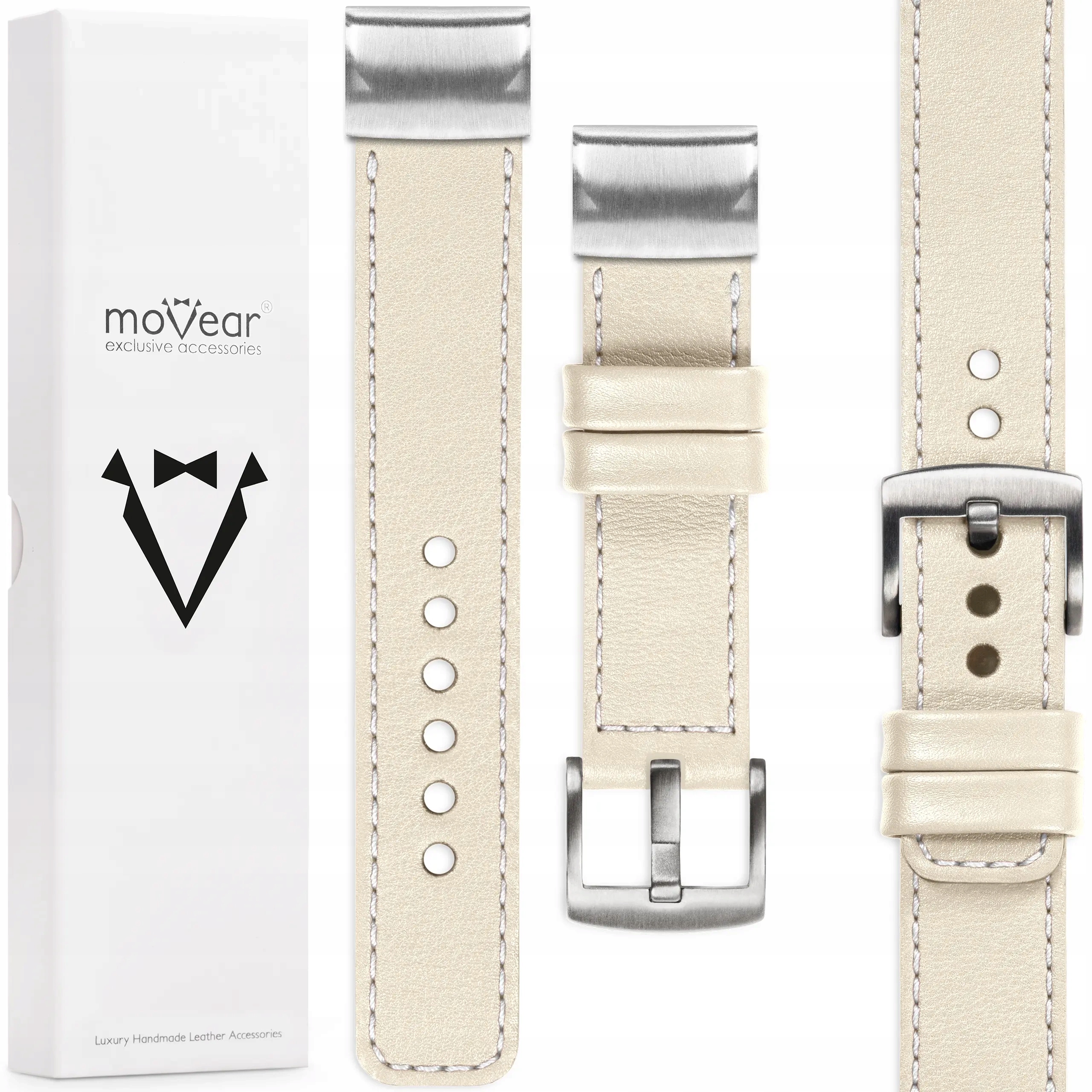 Pásek pro Garmin Fenix 8 7 6 5 Epix QuickFit 22 premium italská kůže Movear