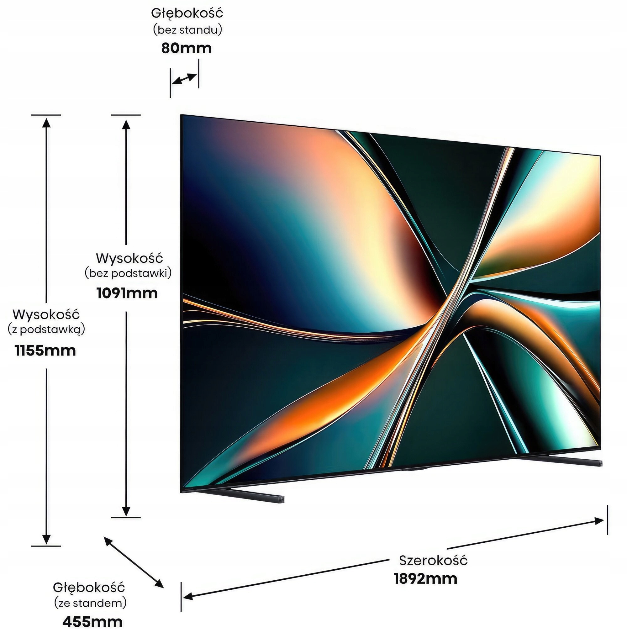 Telewizor ULED Mini LED Hisense 85U7Q 85