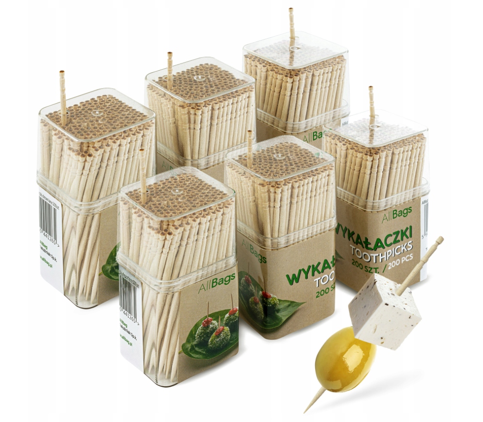 ZESTAW WYKAŁACZKI DREWNIANE 6 OPAKOWAŃ 1200szt.