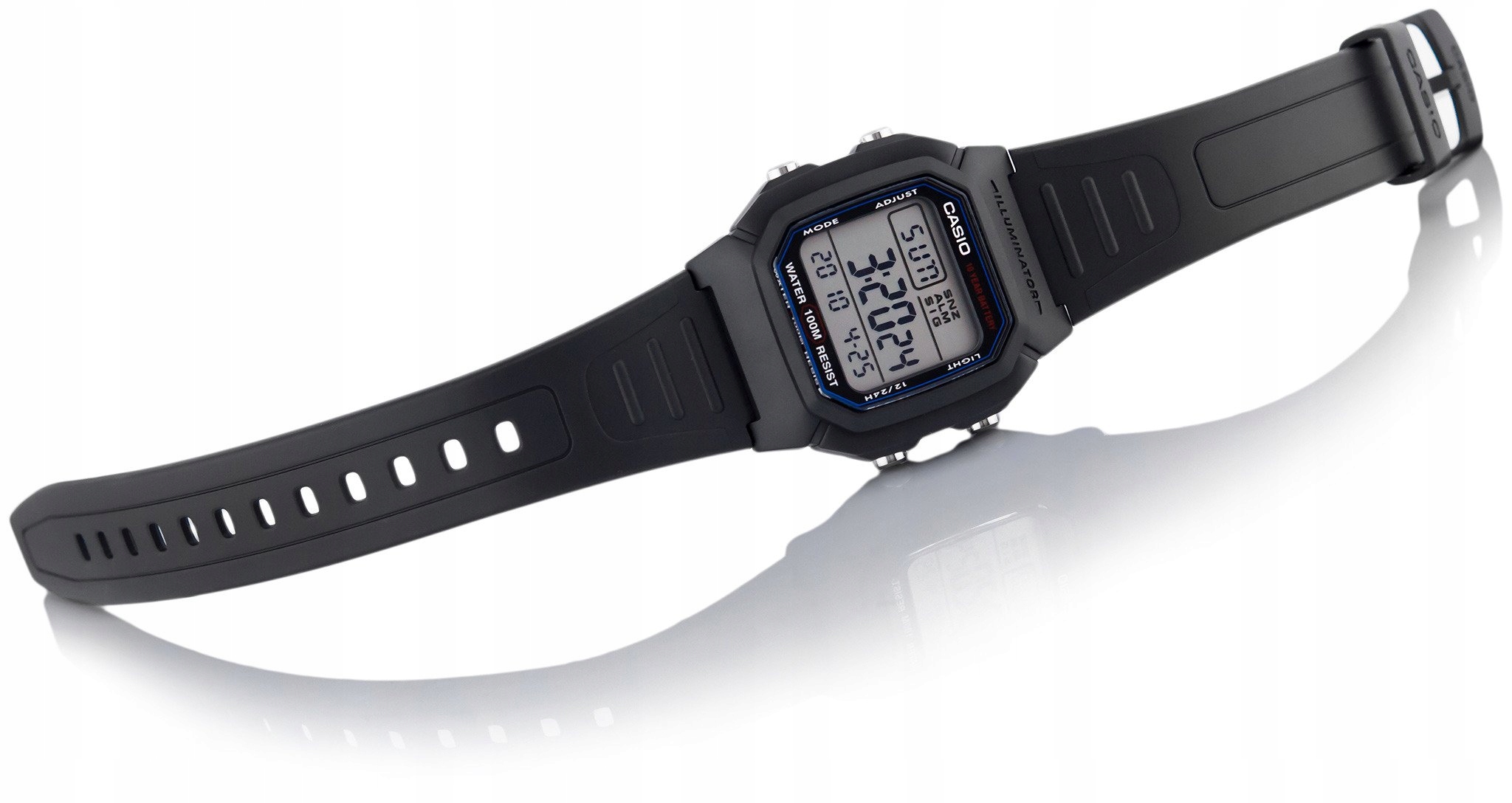 CASIO MĘSKI SPORTOWY ZEGAREK W-800H-1AVEF EAN (GTIN) 4971850437253