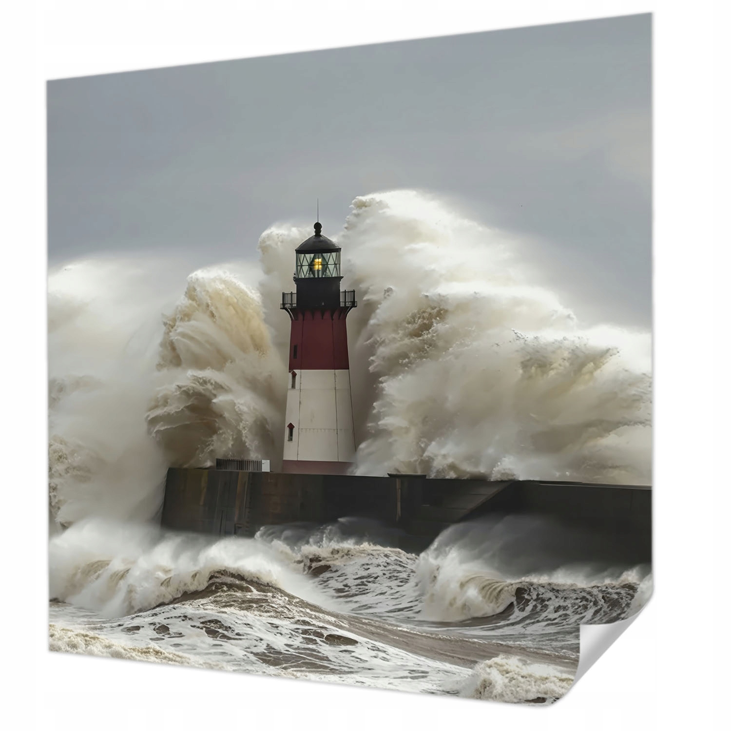 Samolepicí fototapeta Trvalá Nástěnná Dekorace Mořské vlny 250 x 250 cm